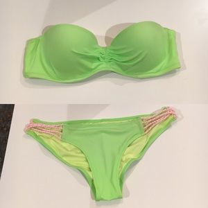 VS strapless top Sz.32B, matching bottoms Sz.M